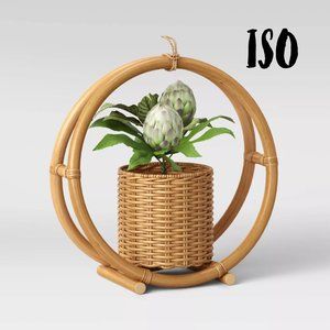 ISO Opalhouse Hanging Rattan Planter